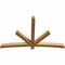 Ekena Millwork Alberta Rough Sawn Timber Gable Bracket, Western Red Cedar, 84"W x 53"H x 4"D x 4"F, 15/12 Pitch GBW084X53X0404ALB00RWR - alternate 4